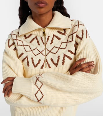 Sigrid ribbed-knit half-zip sweater | Varley