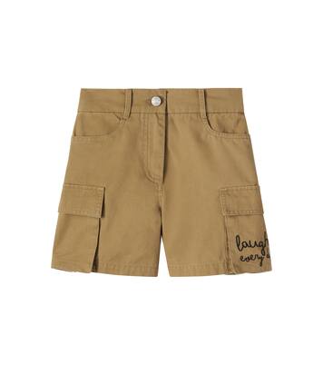 Embroidered denim shorts | Monnalisa