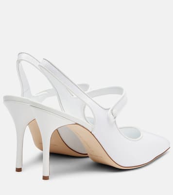 Camparisli 90 raffia slingback pumps | Manolo Blahnik