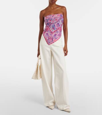 Menno printed silk top | Rixo