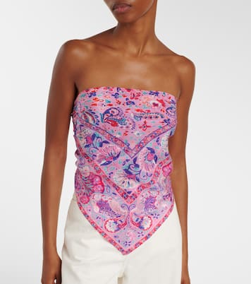 Menno printed silk top | Rixo