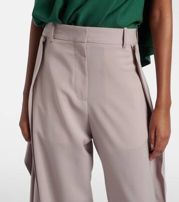 Draped wool wide-leg pants | Loewe
