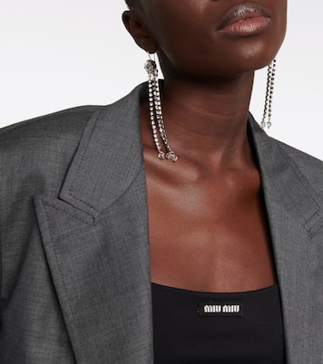 Orecchini con cristalli | Miu Miu