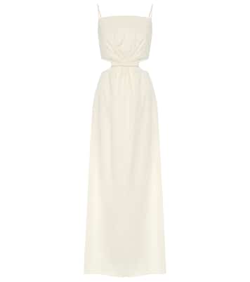 Maxikleid White Sand aus Baumwolle | Johanna Ortiz