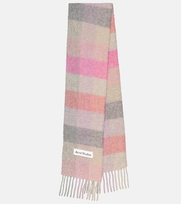 Bufanda de mezcla de lana a cuadros | Acne Studios