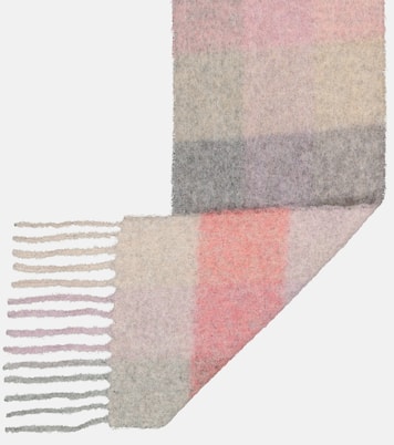Bufanda de mezcla de lana a cuadros | Acne Studios