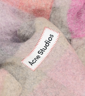 Bufanda de mezcla de lana a cuadros | Acne Studios