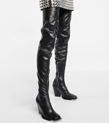 Faux leather over-the-knee boots | Peter Do