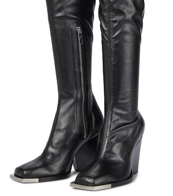 Faux leather over-the-knee boots | Peter Do