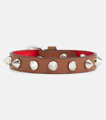 Bracelet Loubilink en cuir à clous | Christian Louboutin