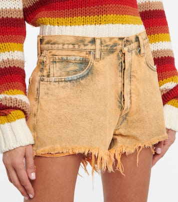 Valparaiso high-rise denim shorts | Alanui