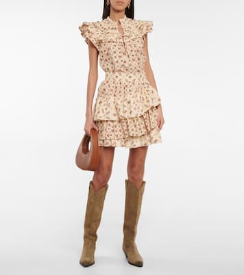 Minifalda Aminta de algodón estampada | Ulla Johnson
