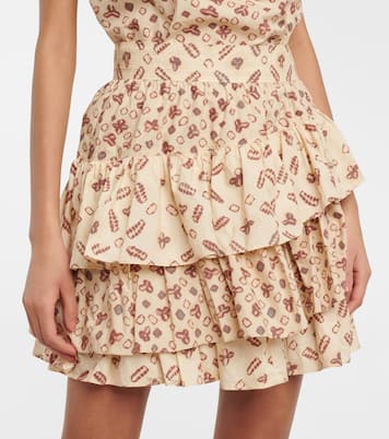 Minifalda Aminta de algodón estampada | Ulla Johnson