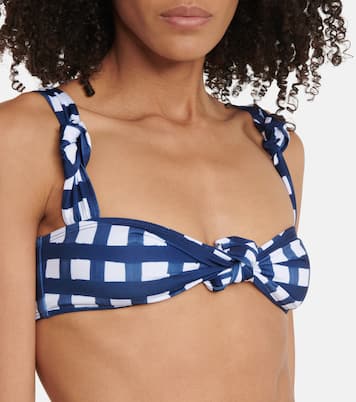 Top de bikini Le Haut Vichy a cuadros | Jacquemus
