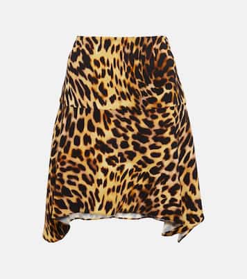 Mini-jupe à motif léopard | Stella McCartney