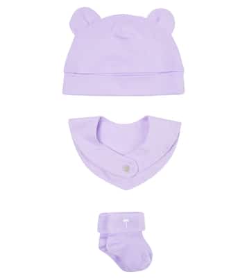 Bebé - set de gorro y babero | Palm Angels Kids