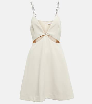 Vestido corto Ellis de crepé con adornos | Simkhai