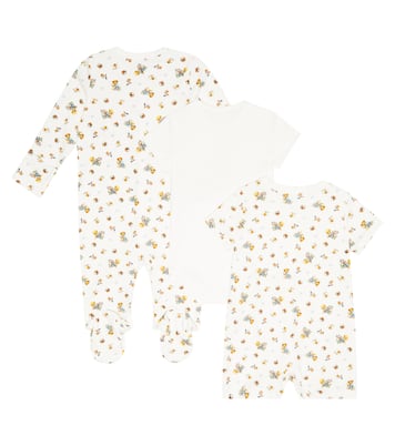 Baby Polo Bear playsuit, bib, and beanie set | Polo Ralph Lauren Kids
