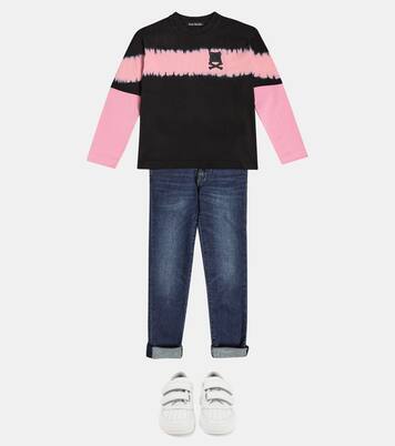Face 프린트 코튼 저지 탑 | Acne Studios Kids