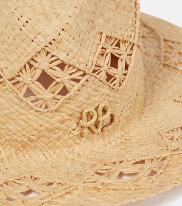 Embroidered straw fedora | Ruslan Baginskiy