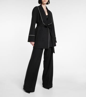x Kim chaqueta de pijama en mezcla de lana | Dolce&Gabbana