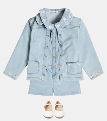 Bestickte Jeansjacke | Tartine et Chocolat
