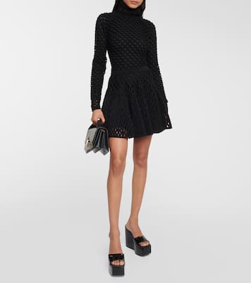 Patent leather platform wedge mules | Alaïa