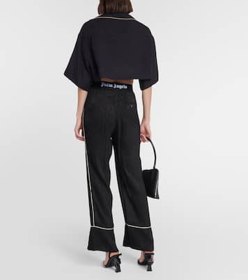 Besticktes Hemd aus Leinen | Palm Angels