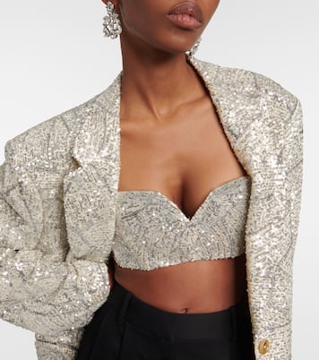 Lady Soul Clyde sequined bandeau top | Blazé Milano
