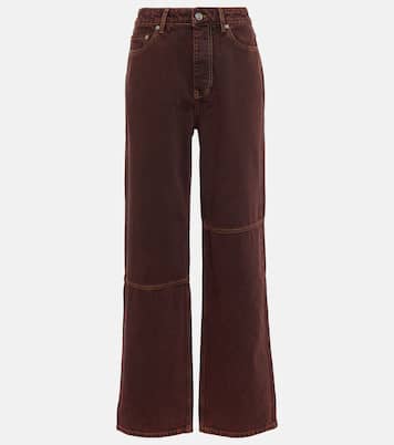 Jeans rectos Izey de tiro alto | Ganni