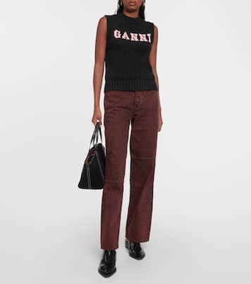 Jeans rectos Izey de tiro alto | Ganni