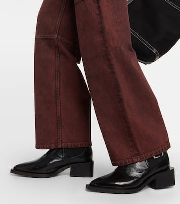Jeans rectos Izey de tiro alto | Ganni