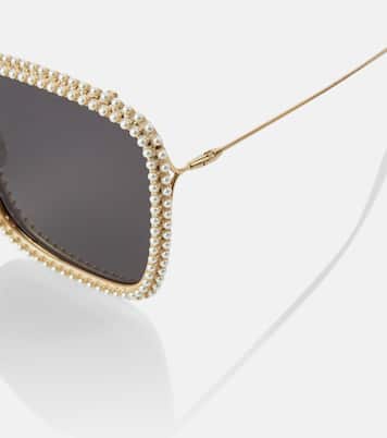 MissDior S2U embellished square sunglasses | Dior Eyewear