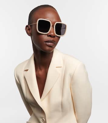 MissDior S2U embellished square sunglasses | Dior Eyewear