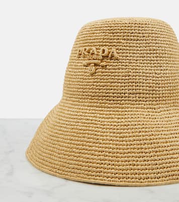 Chapeau en crochet à logo | Prada