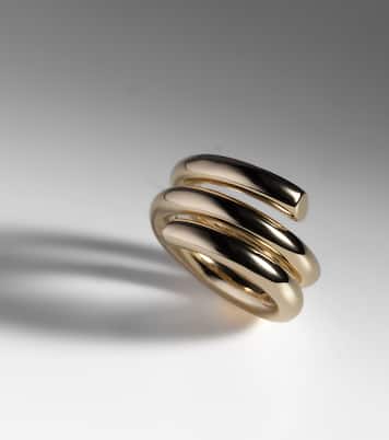 Coil 10kt gold-plated ring | Jennifer Fisher