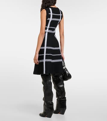 Vestido midi de mezcla de lana a cuadros | Dorothee Schumacher