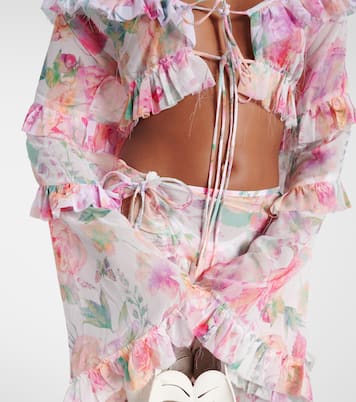 Top cropped Anita con scollo bardot | Bananhot