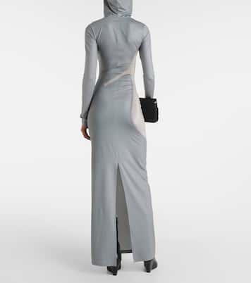 Vestido largo de jersey estampado | Acne Studios