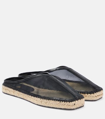 Espadrilles aus Mesh mit Leder | Toteme