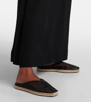 Espadrilles aus Mesh mit Leder | Toteme