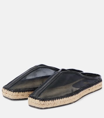 Espadrilles aus Mesh mit Leder | Toteme
