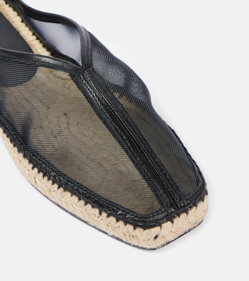 Espadrilles aus Mesh mit Leder | Toteme