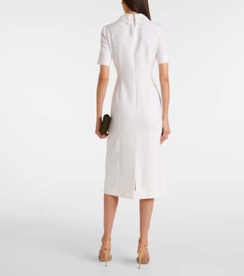 Robe midi en laine mélangée | Oscar de la Renta
