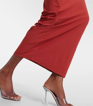 Vestido largo Crystal Orbit con abertura | Christopher Esber