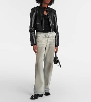 Mocassins en cuir à logo | Acne Studios
