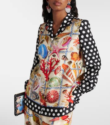 Camicia Capri in seta con stampa | Dolce&Gabbana