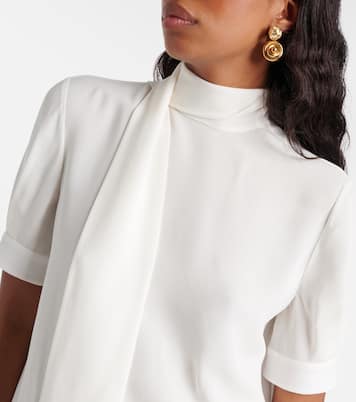 Silk georgette blouse | Valentino