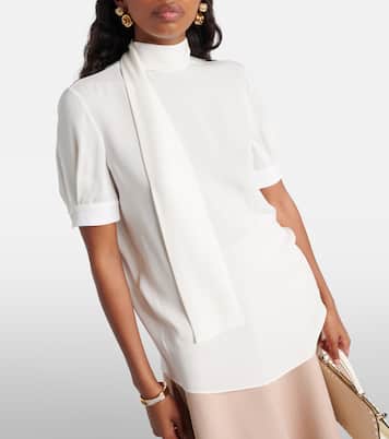Silk georgette blouse | Valentino