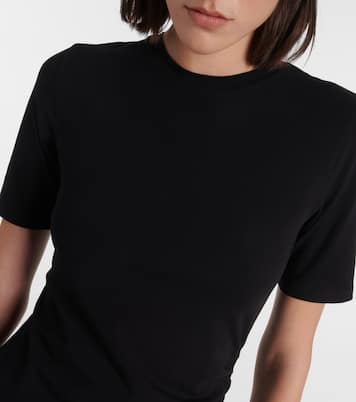 Gathered cotton-blend midi dress | Vince